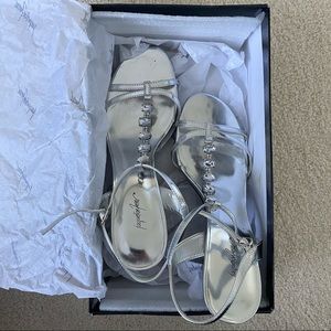 Crystal T-Strap Heel